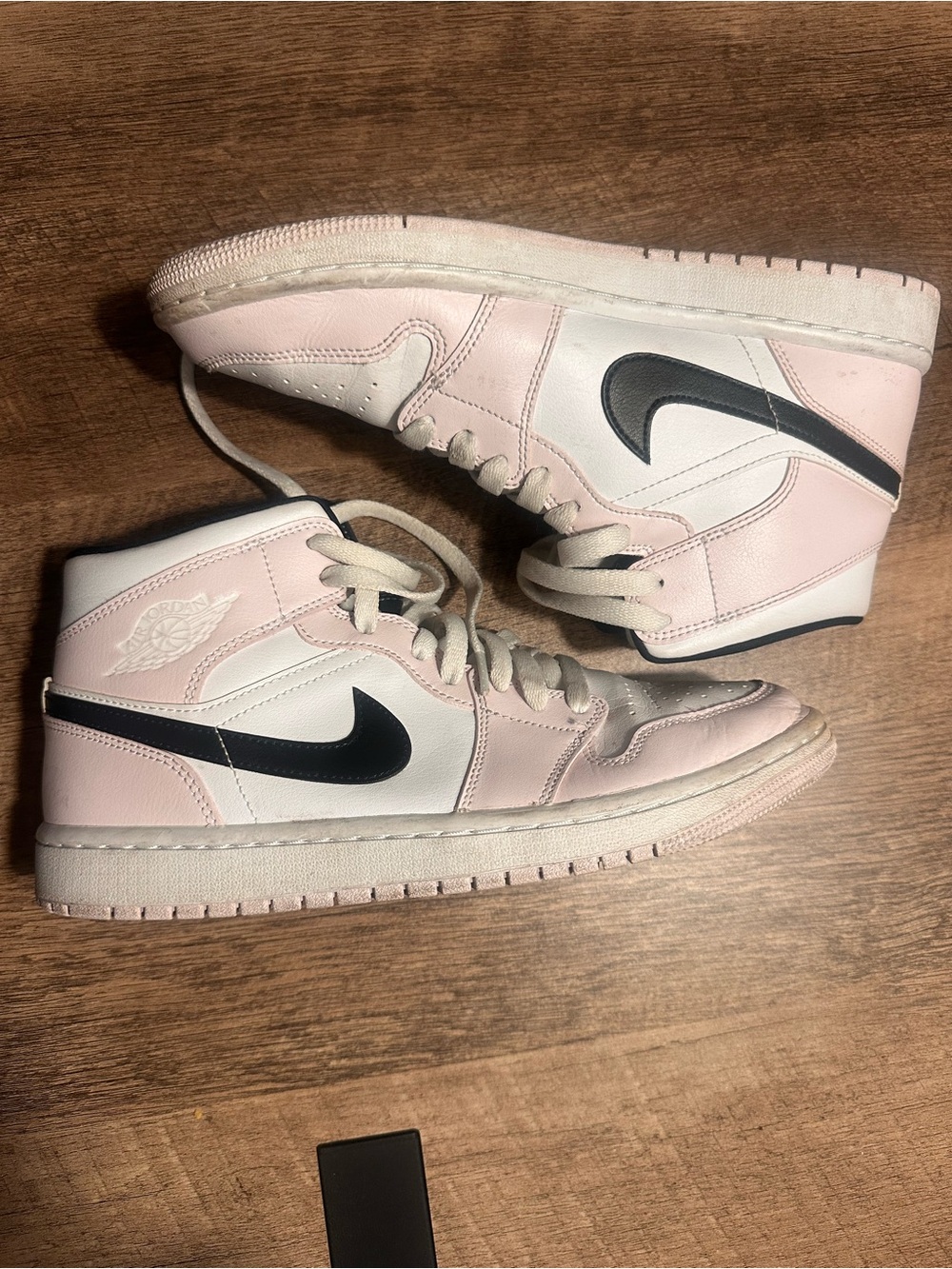 Nike Jordan’s Women’s Pink White and Black High-Top Sneakers